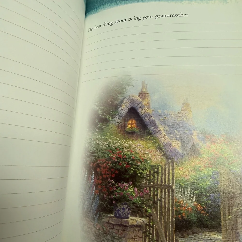 Vintage Thomas Kincade Grandmother’s Memories Journal (1999) Journaling Keepsake